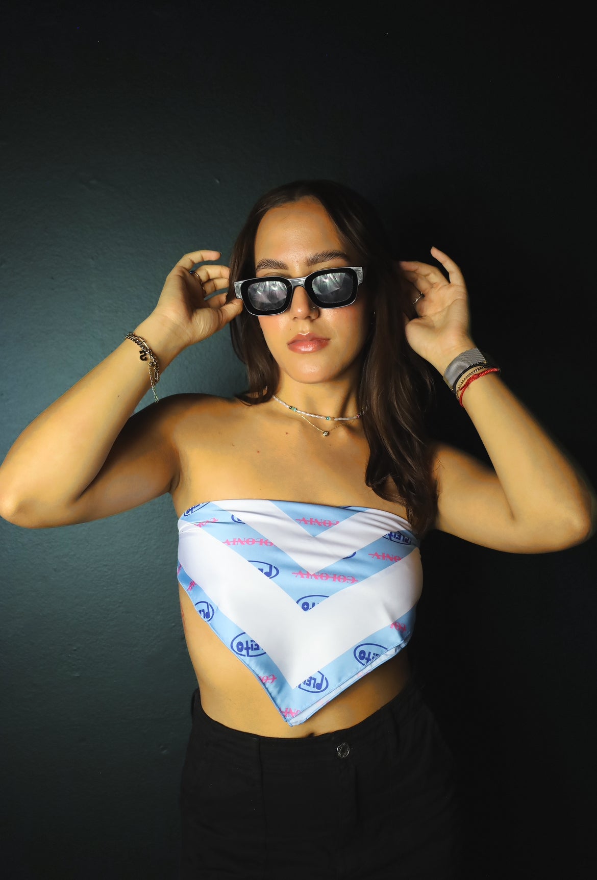 Pleito x Coloniv Blue Bandana